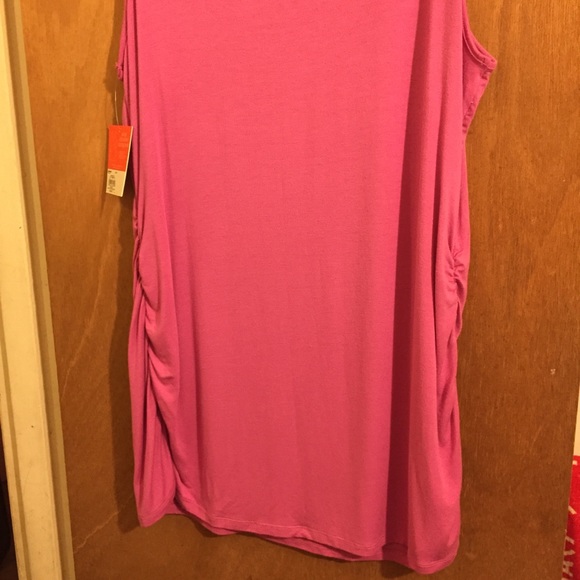 New Maternity/Nursing Snap Shoulder Tank XL Barbie Pink NWT - Picture 7 of 9